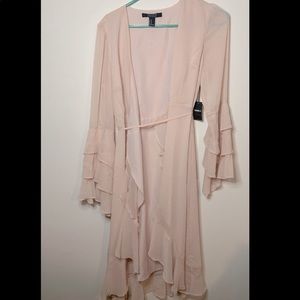 NEW NEVER USED!! Asymmetrical ruffled sleeve dress